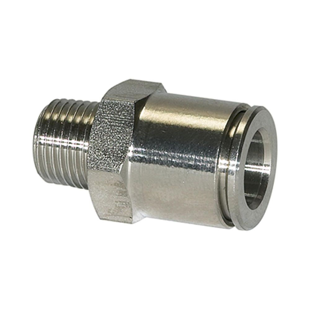 Riegler 110378.Straight push-in fitting, R 1/2 o., for hose exterior Ø 12 mm