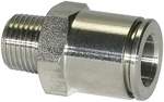 Riegler 110378.Straight push-in fitting, R 1/2 o., for hose exterior Ø 12 mm