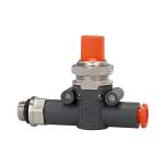 Riegler 106834.Blocking valve, Thread (inlet) - hose (outlet), G 1/8, hose 8