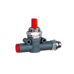 Riegler 106842.Blocking valve, Hose (inlet) - thread (outlet), G 3/8, hose 8