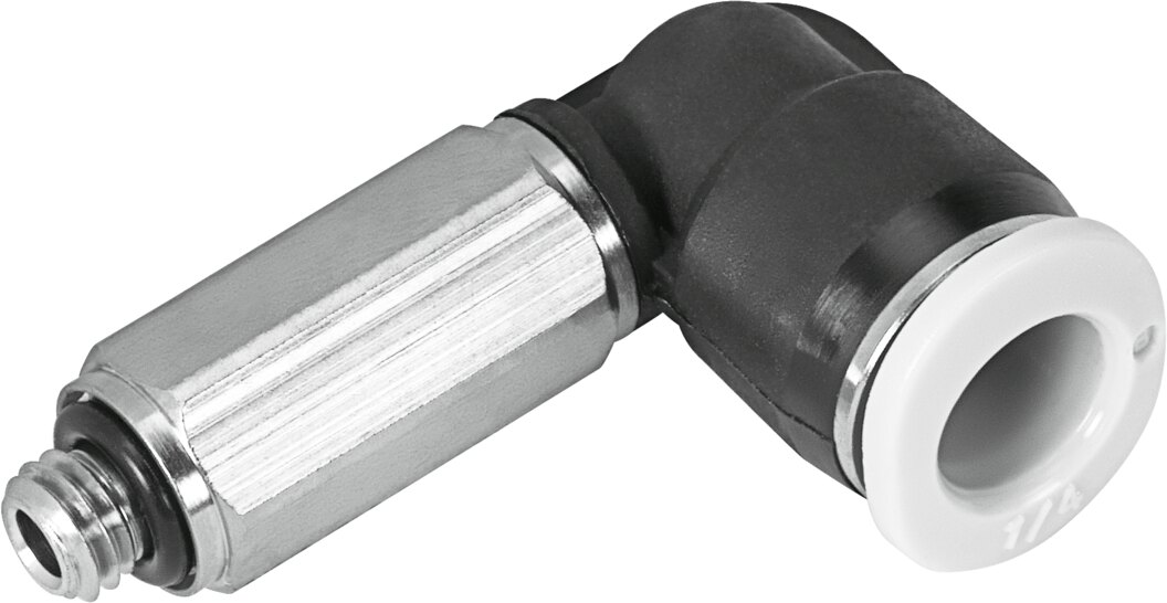 Push-in L-fitting, long QBMLL-10-32-UNF-1/4-U - Festo 573064