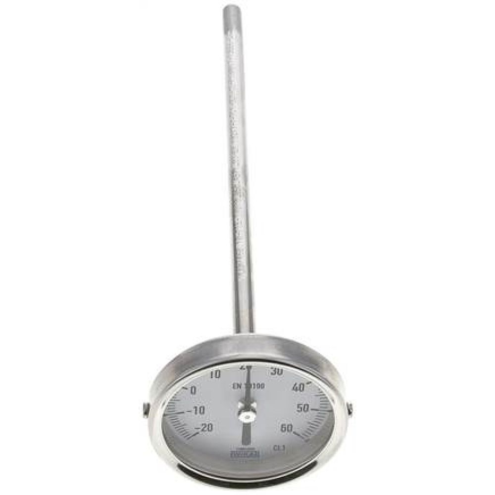 Wika TWT 2663200 ES Bimetallthermometer, waagerecht D63/-20 bis +60°C/200mm