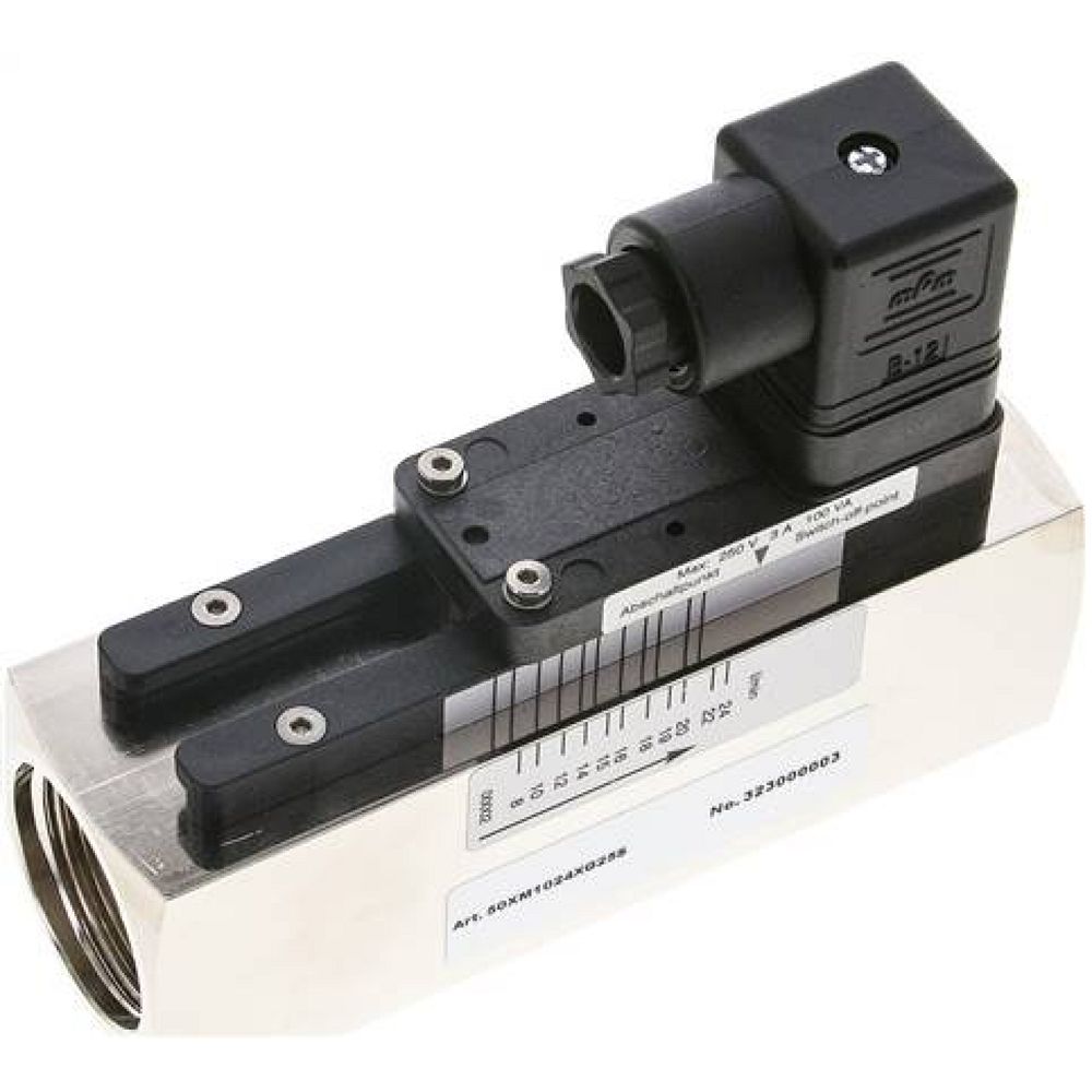 DWV 10-24 MSV Durchflusswächter G 1", 8-24 l/min, Messing vernickelt