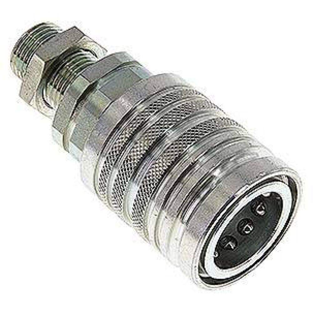 Schott-Steckkupplung ISO7241-1A, Muffe Baugr.3, 12 L (M18x1,5)