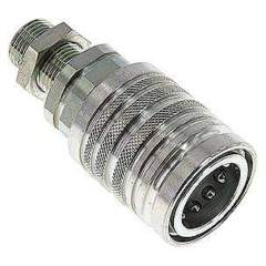 Schott-Steckkupplung ISO7241-1A, Muffe Baugr.3, 12 L (M18x1,5)