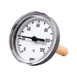 Riegler 102767.Bi-metallic thermometer, rear G 1/2, Immersion shaft length 60 mm
