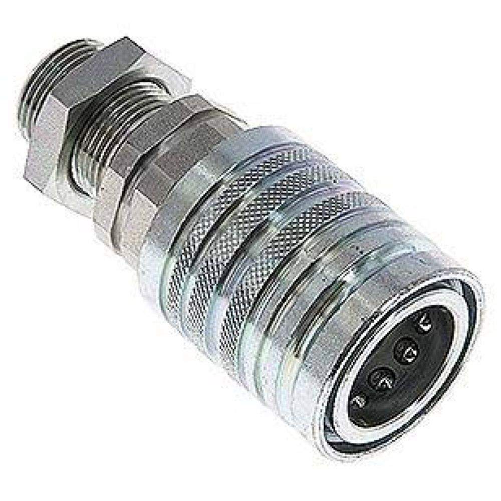 Schott-Steckkupplung ISO7241-1A, Muffe Baugr.3, 15 L (M22x1,5)