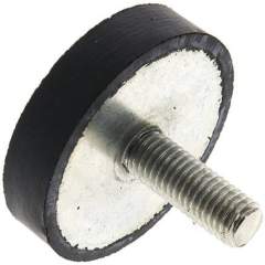 GPD 5012 Gummi-Metall-Puffer einseitig mit Gewindestift M 10 x 28