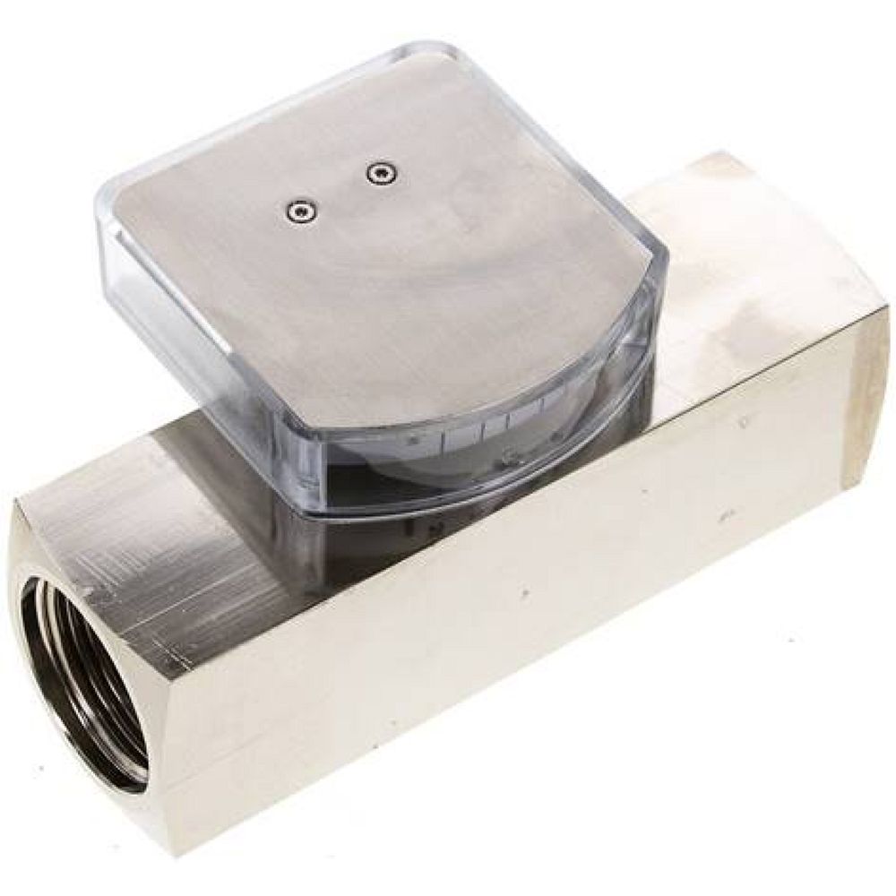 DMV 10-30 MSV Durchflussmesser G 1" (IG), 10-30 l/min, Messing vernickelt