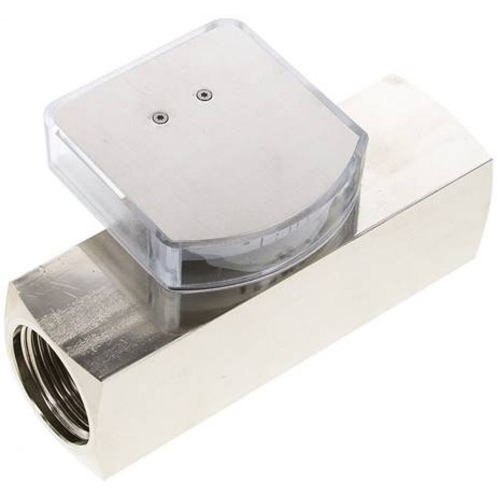 DMV 10-90 MSV Durchflussmesser G 1" (IG), 30-90 l/min, Messing vernickelt