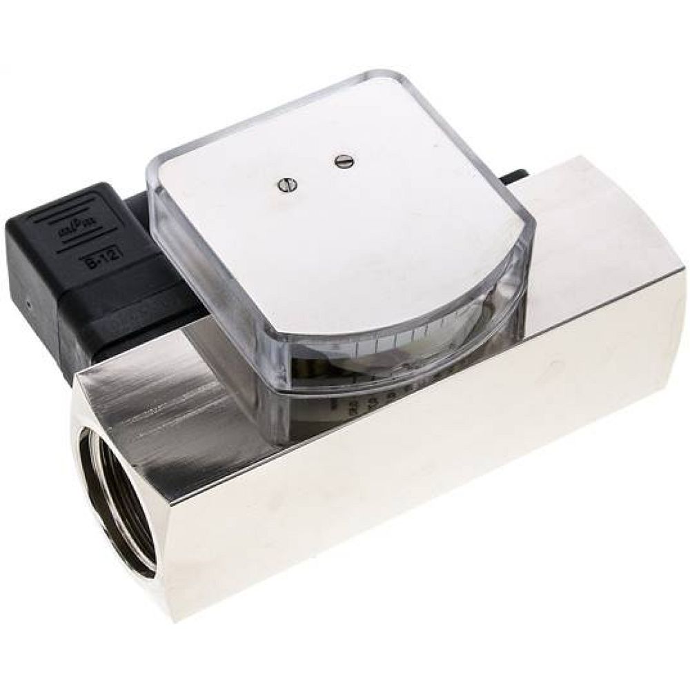 DMWV 10-0,8 MSV Durchflussmesser/-wächter, 0,1-0,8 l/min, Messing vernickelt