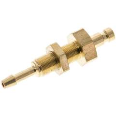 Parker KSSS 3 NW2,7. Schott-Kupplungsstecker (NW2,7) 3mm Schlauch, Messing