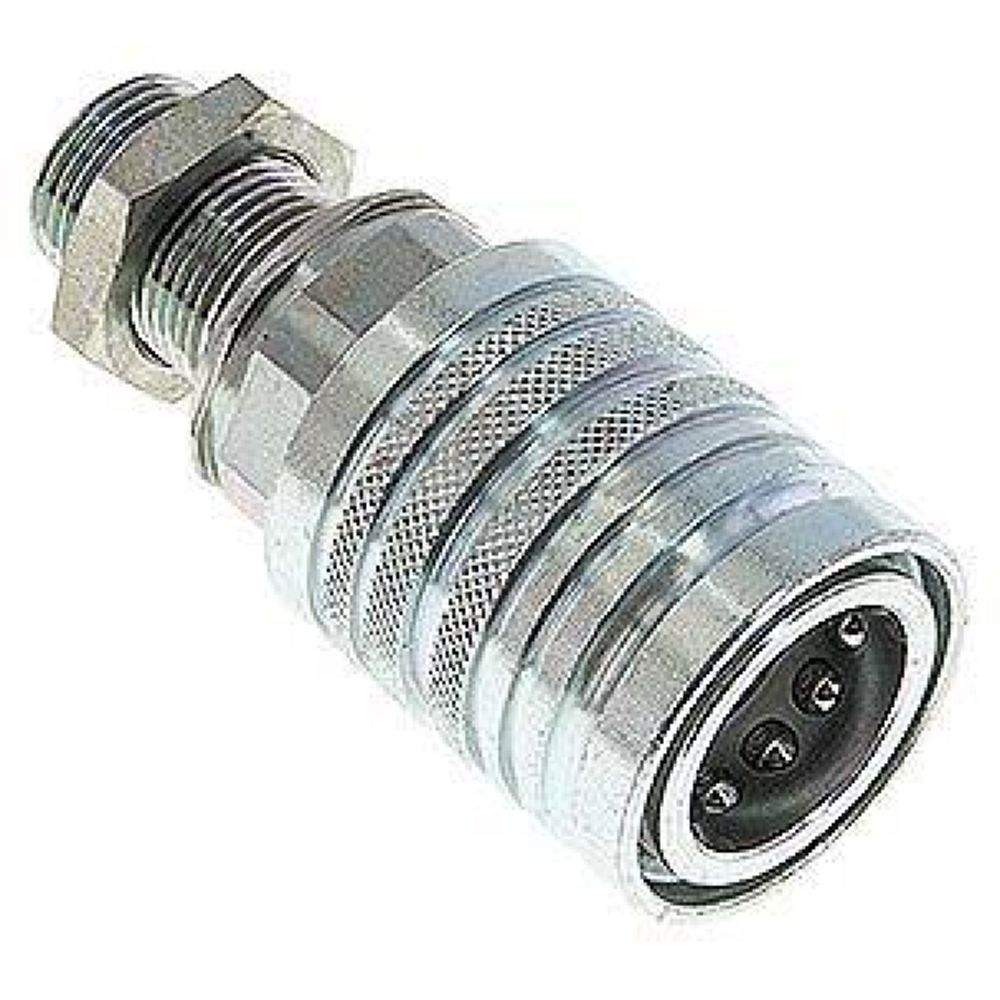 Schott-Steckkupplung ISO7241-1A, Muffe Baugr.3, 12 S (M20x1,5)