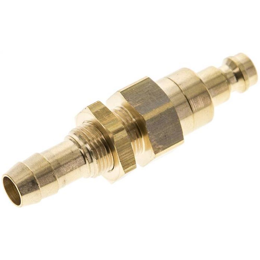 Schott-Kupplungsstecker (NW5) 9 (3/8")mm Schlauch, Messing