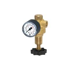 Riegler 101308.Pressure regulator for water, pressure gauge, G 1/4, 0.5 - 10 bar