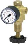 Riegler 101307.Pressure regulator for water, pressure gauge, G 1/4, 0.5 - 6 bar