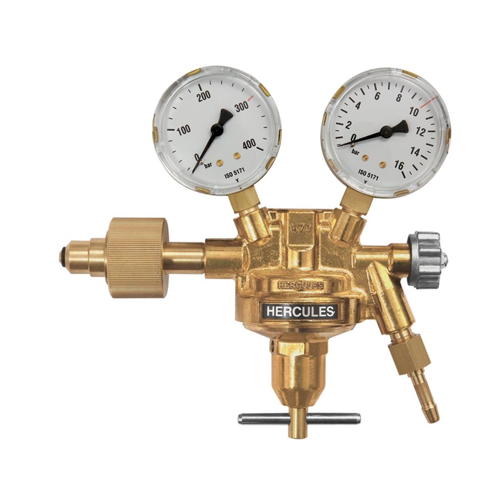 Riegler 101284. Flaschendruckregler, 300 bar, Sauerstoff, Arbeitsdruck 0 - 10 bar