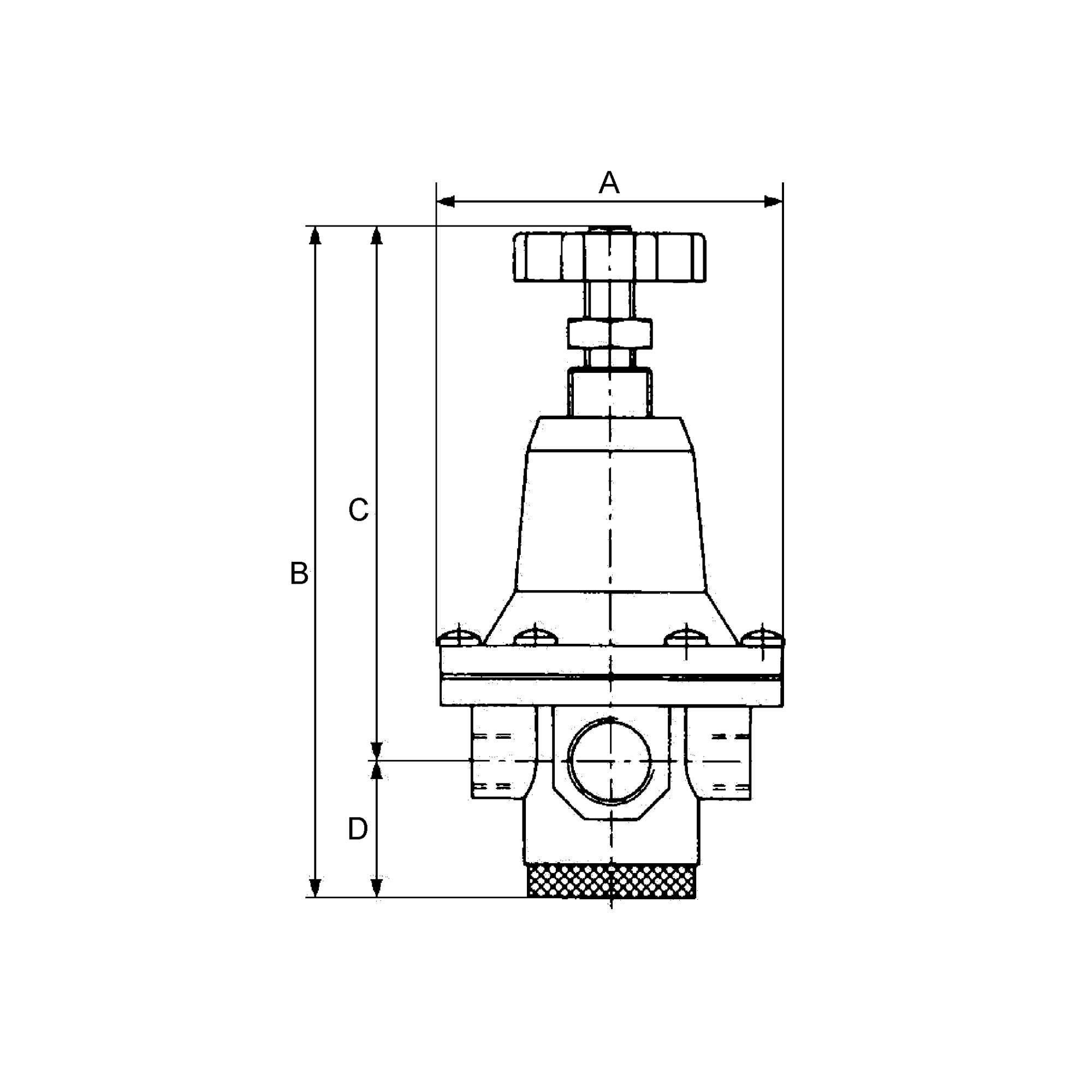 Druckbegrenzungsventil, inkl. Manometer, G 1/2, 0,5 - 5,5 bar - Riegler 101468