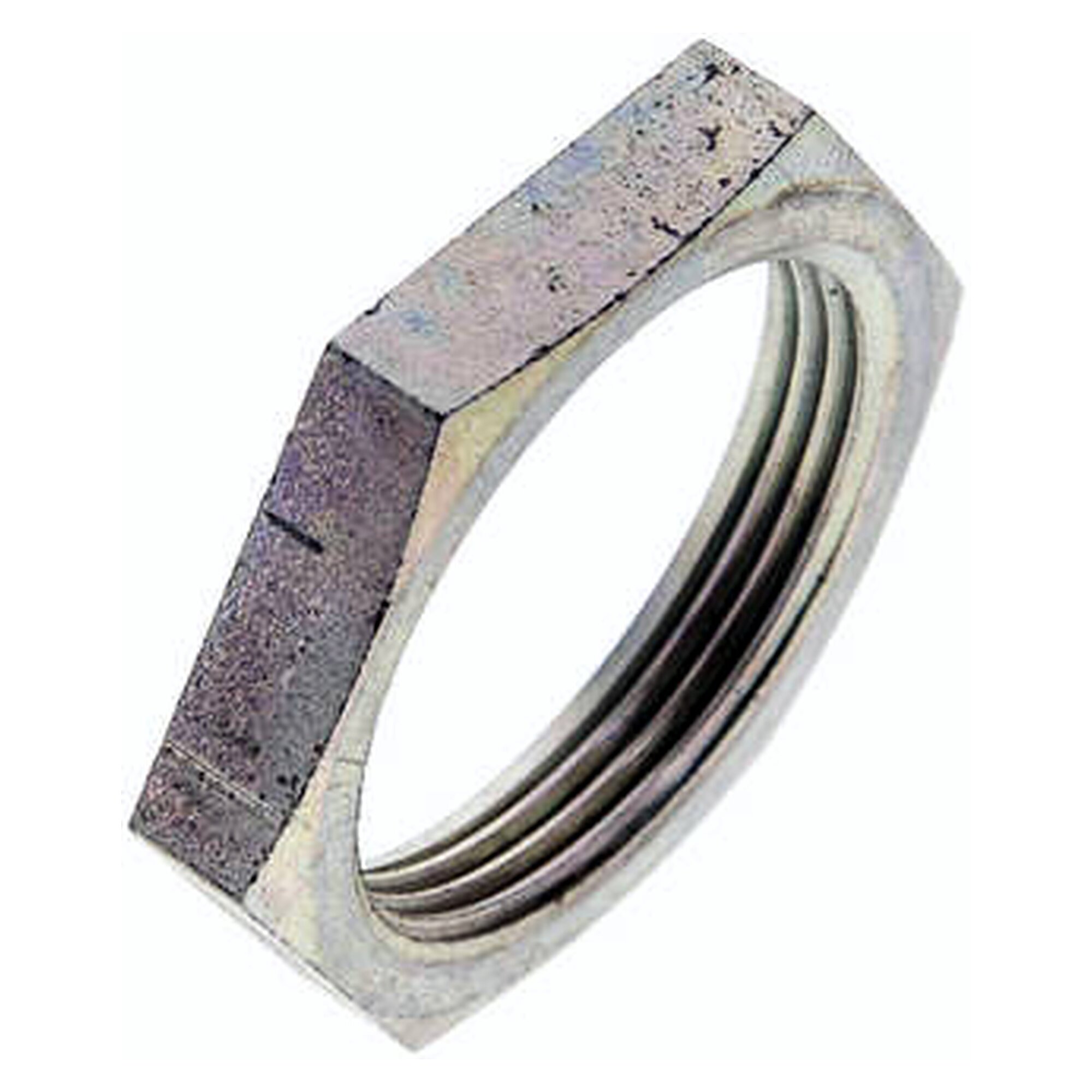 Lock nut for straight bulkhead couplings, M 42x2, zinc-plated steel