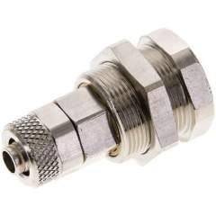 Parker KDAK 6 NW5 MSV BA. Abreißkupplungsdose (NW5) 8x6mm Schlauch, Messing vernickelt