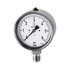 Riegler 102450.Pressure gauge, CrNi steel safety design, G 1/4, -1 / 0 bar, Ø 63