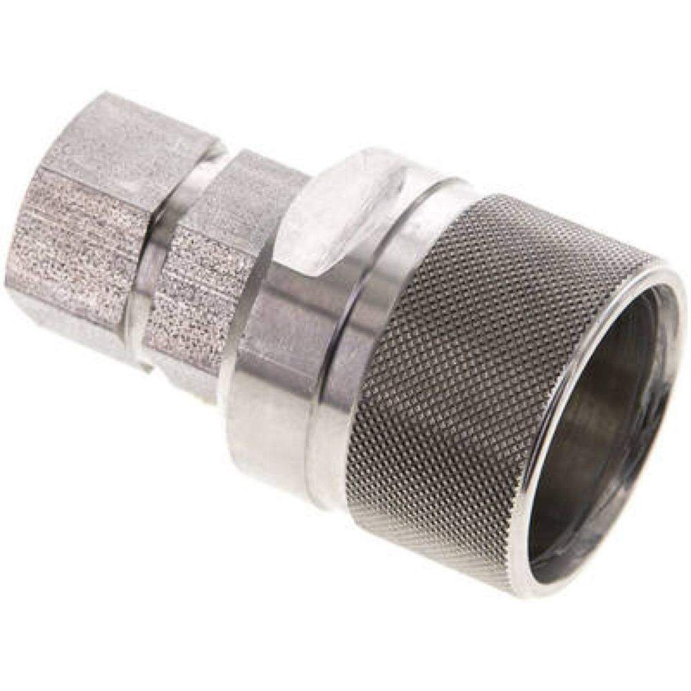 Edelstahl-Schraubkupplung, Stecker Baugr.2, G 3/8"(IG)