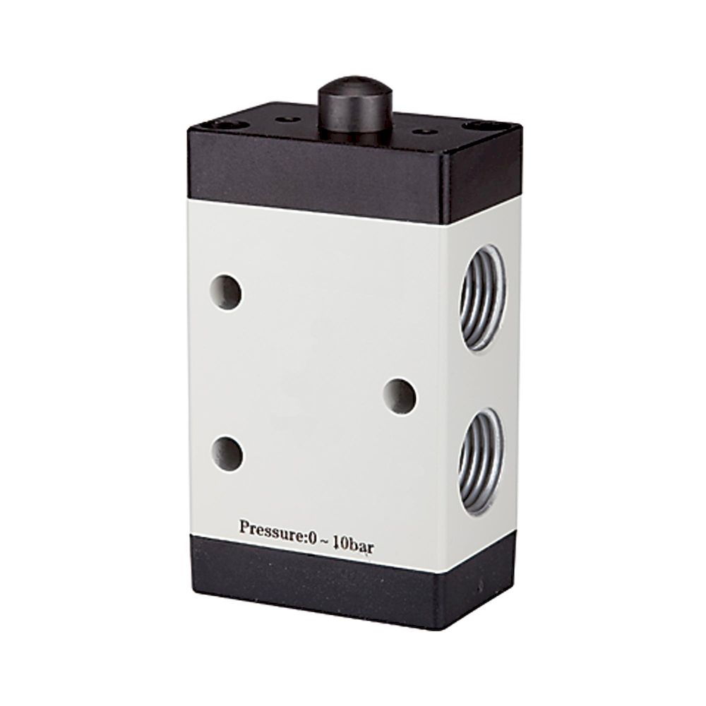 Riegler 115952. 3/2-Wegeventil, mechanisch betätigt, »M3«, Stössel, NC, G 1/8