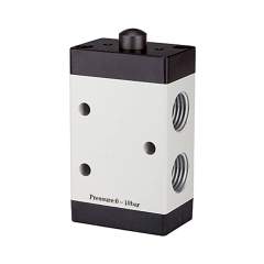 Riegler 115952. 3/2-Wegeventil, mechanisch betätigt, »M3«, Stössel, NC, G 1/8