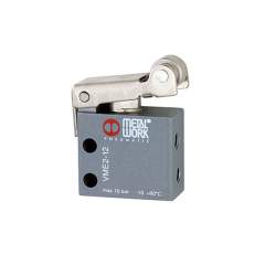 Riegler 106396.3/2-way miniature valve, Mechanical, Roller lever, NC, M5 side