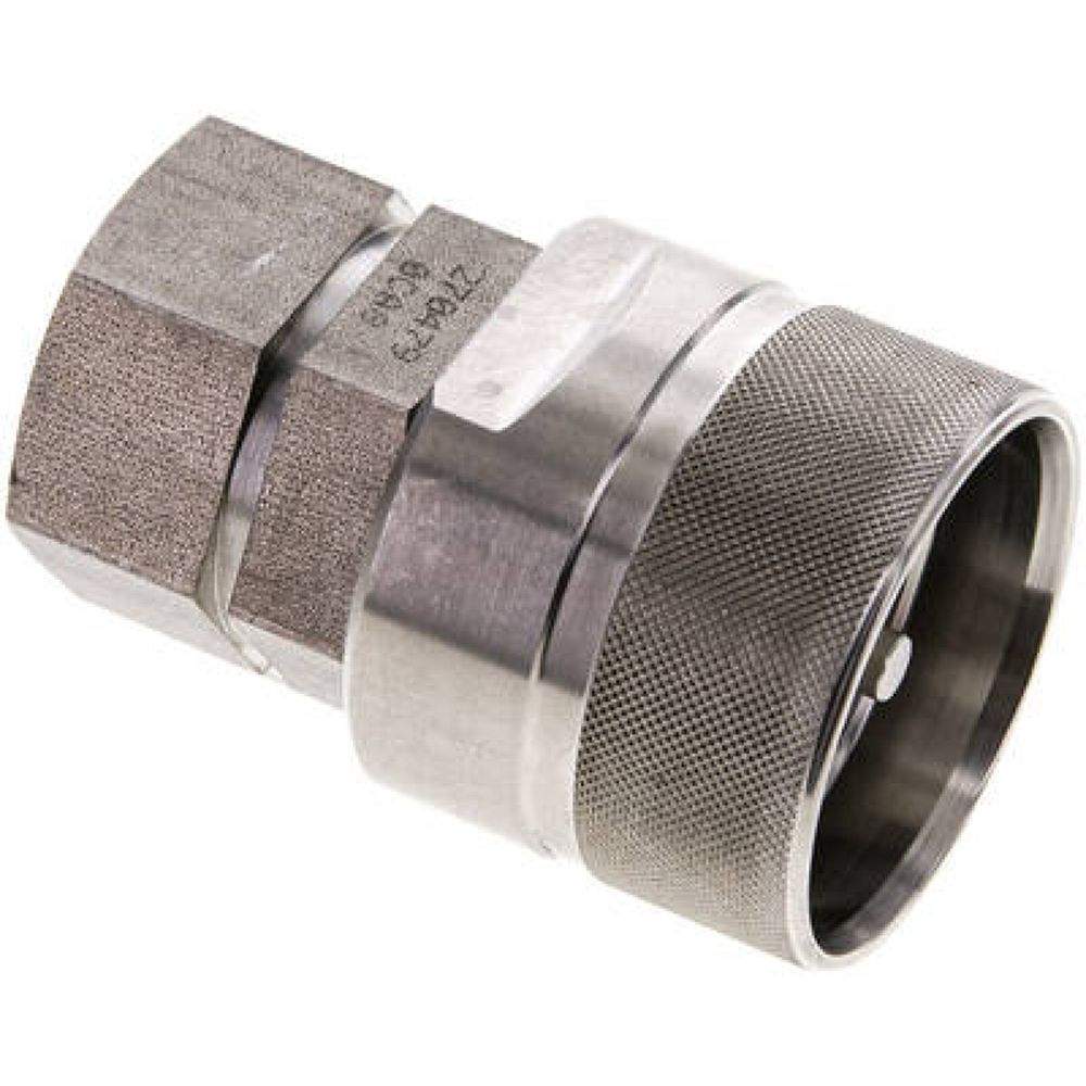 Edelstahl-Schraubkupplung, Stecker Baugr.4, G 3/4"(IG)