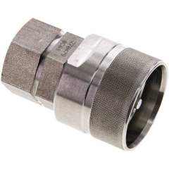 Edelstahl-Schraubkupplung, Stecker Baugr.4, G 3/4"(IG)