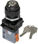 Riegler 106411.3/2-way mini valve, manual, Pull switch, NC bistable 4 mm side