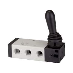 Riegler 115964.5/2-way valve, Manual lever actuation, »4H«, engaging, G 1/8