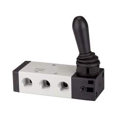 Riegler 115968.5/3-way valve, Manual lever »4H« Middle position closed, G 1/8