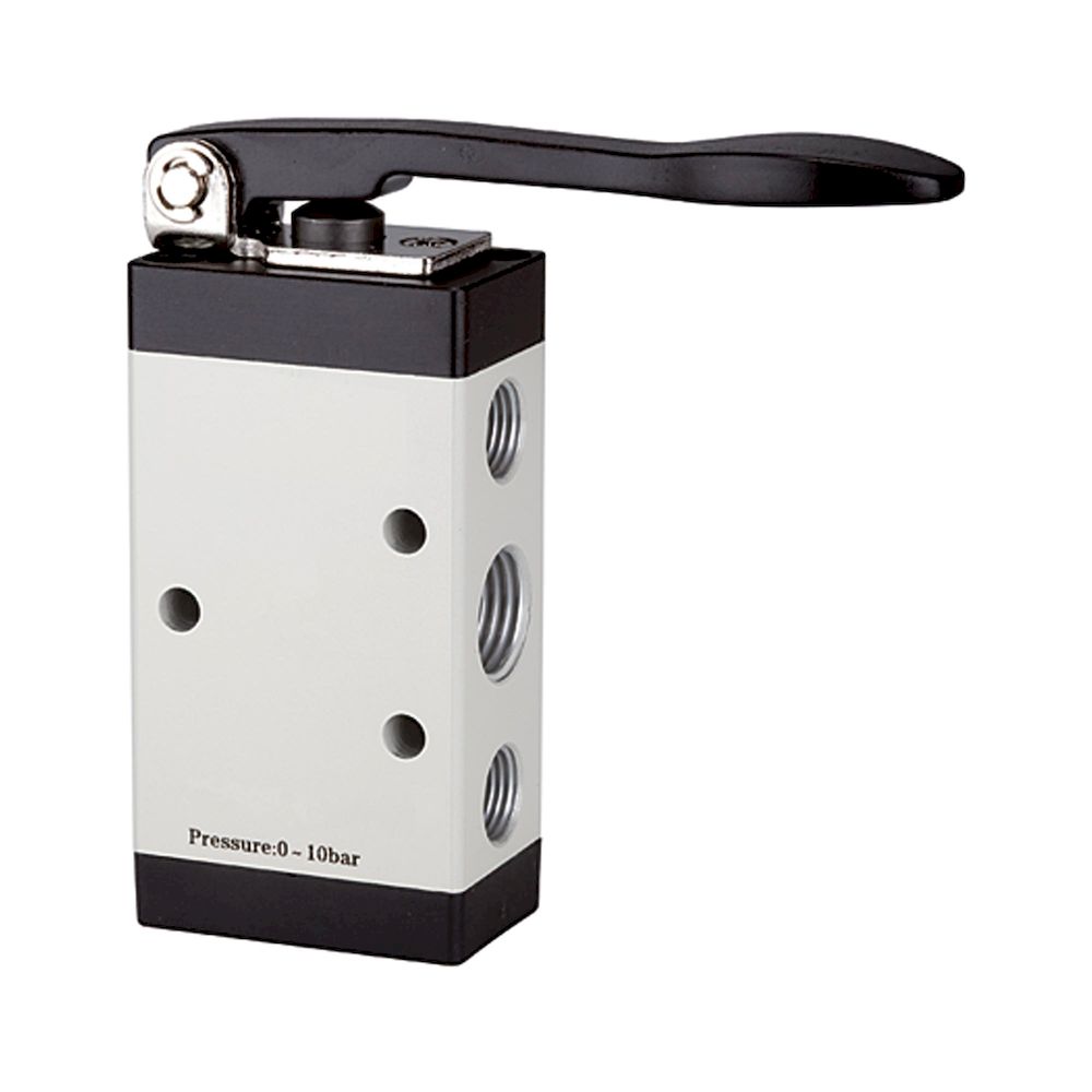 Riegler 115984. 5/2-Wegeventil, manuell betätigt, »M5«, langer Hebel, G 1/8