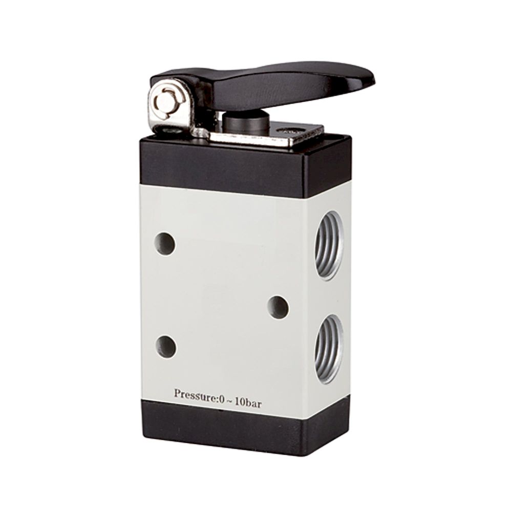 Riegler 115986. 3/2-Wegeventil, manuell betätigt, »M3«, kurzer Hebel, NC, G 1/8