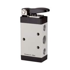 Riegler 115988.5/2-way valve, Manually actuated, »M5«, Short lever,G 1/8