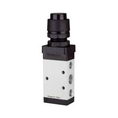 Riegler 116000.5/2-way valve, manual »M5« Push button, monostable, G 1/8