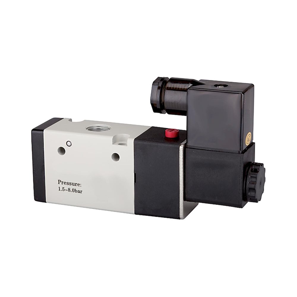 Riegler 116095.3/2-way valve, electropneumatic »3V« monostable, NO, 230 V, 50 Hz