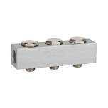 Riegler 106617.Supply strip for the way valves, with 3 valve positions, G 1/4