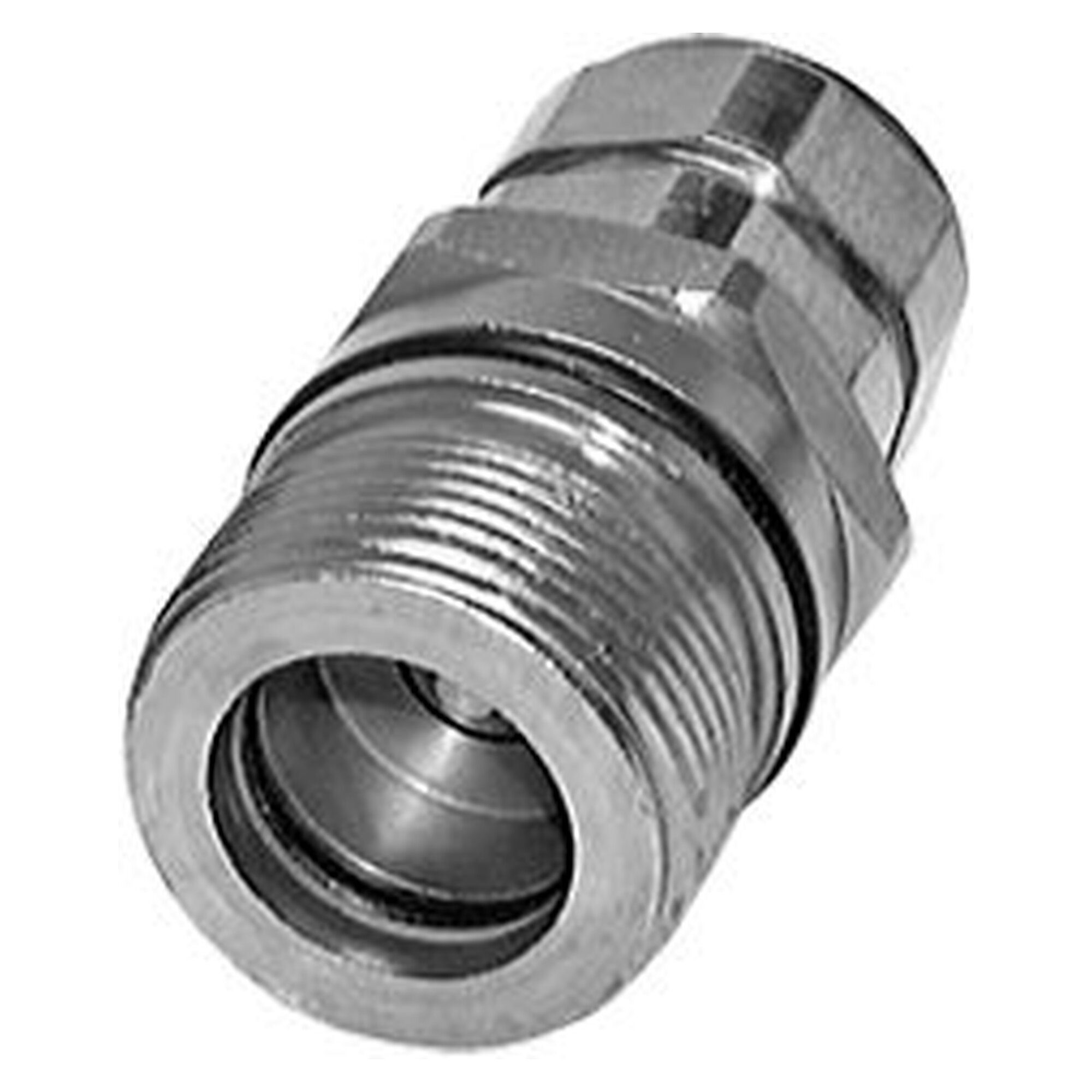 Hydraulik-Schraubkupplung, Muffe Baugröße 6, G 1"(IG), G 1", Stahl verzinkt