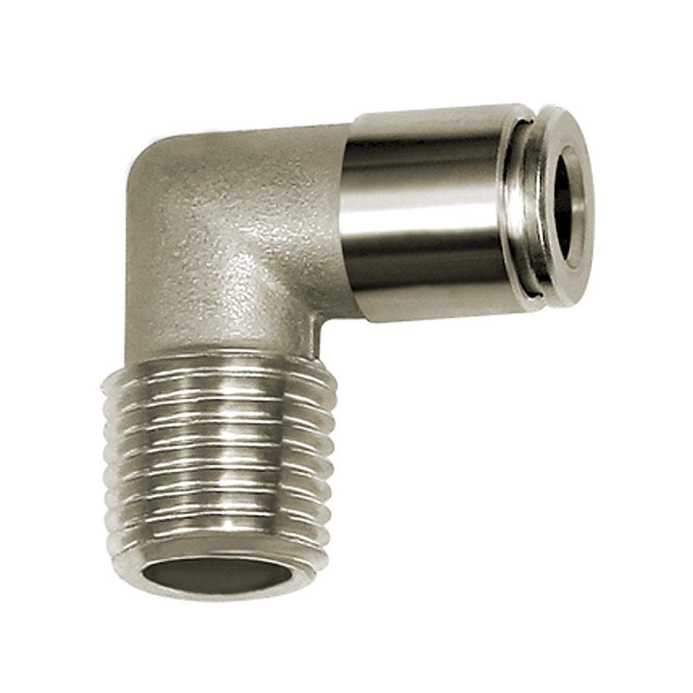 Riegler 110402.Push-in L-fitting, R 1/4 o., for hose exterior Ø 8 mm