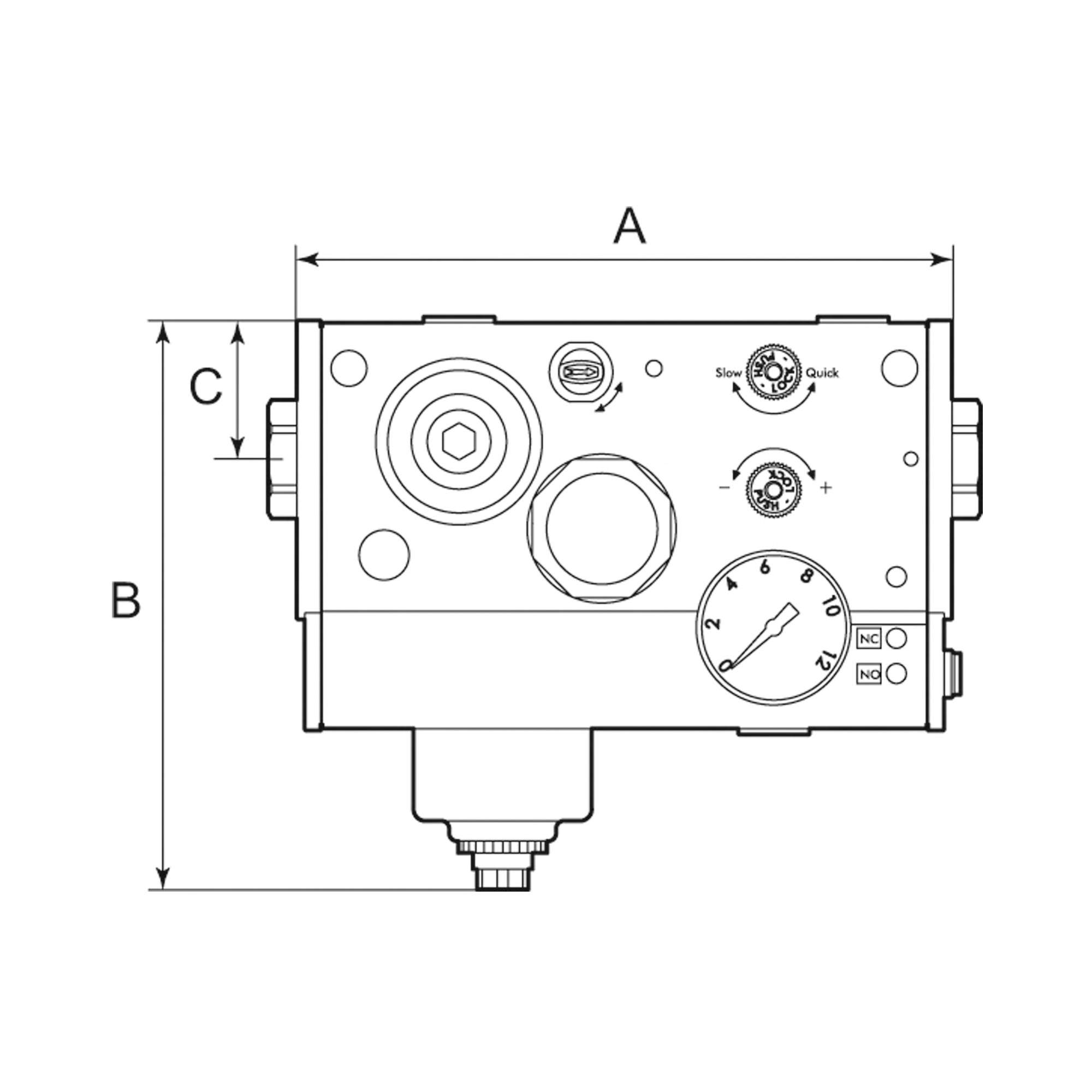 Service unit »ONE« with pressure switch, G 3/8 - Riegler 101126
