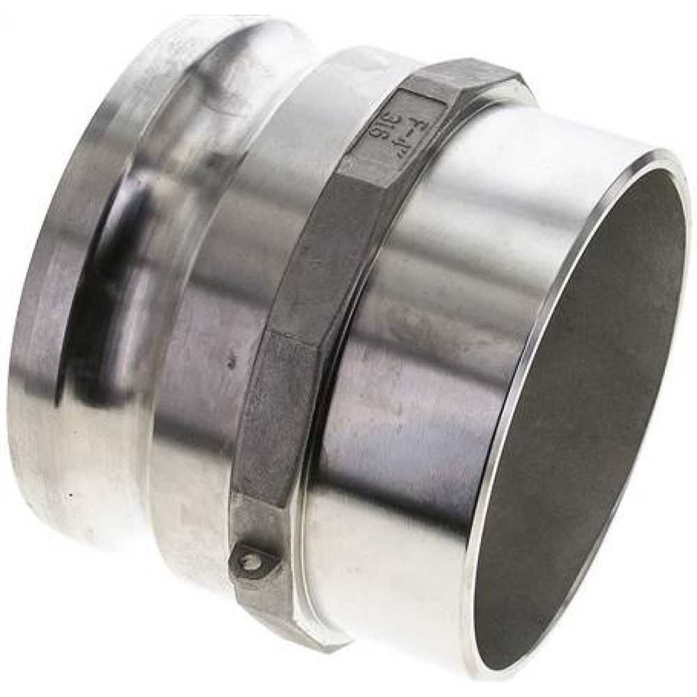 Kamlock-Stecker mit Anschweißende 114,3mm