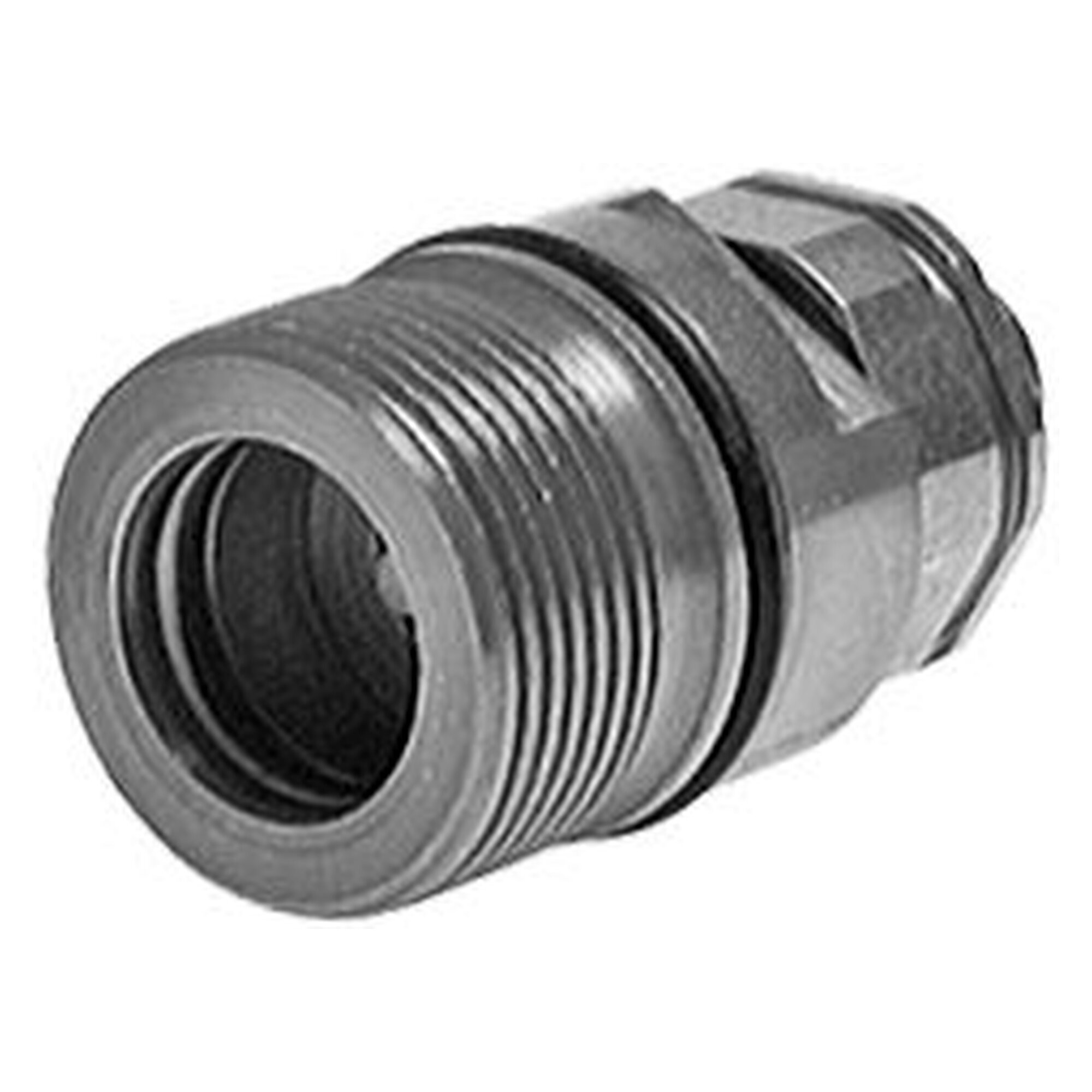 Hydraulik-Schraubkupplung, Muffe Baugröße 6, 25 S (M36x2), Stahl verzinkt