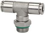 Riegler 110409.Push-in T-fitting, rotating, G 1/4 o., for hose exterior Ø 8 mm