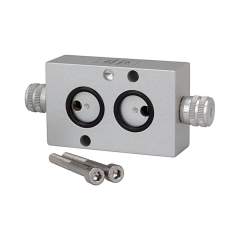 Riegler 103665.Throttle plate for NAMUR valves, 5-way, Knurled screw