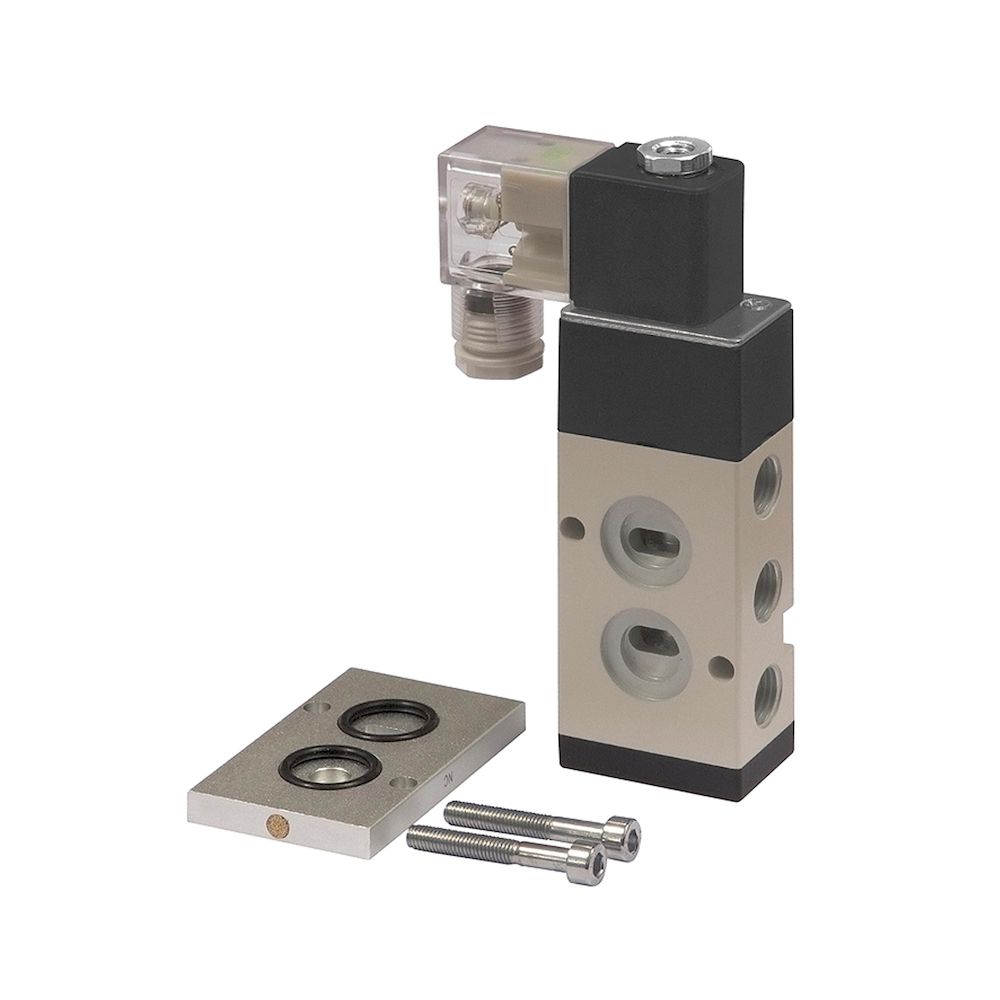 Riegler 130277. 3/2-5/2-Wegeventil, NAMUR, G 1/4 (1), G 1/4 (3 + 5), 230 V, 50 Hz