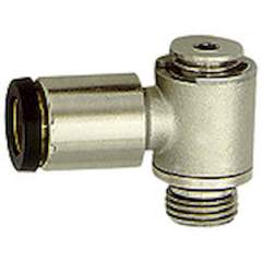 Riegler 108633.Push-in L-fitting »click-clock« rotating, M5 o., hose exterior Ø5