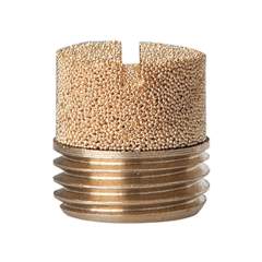 Riegler 100291.Sintered bronze silencer, Slot, G 1/2